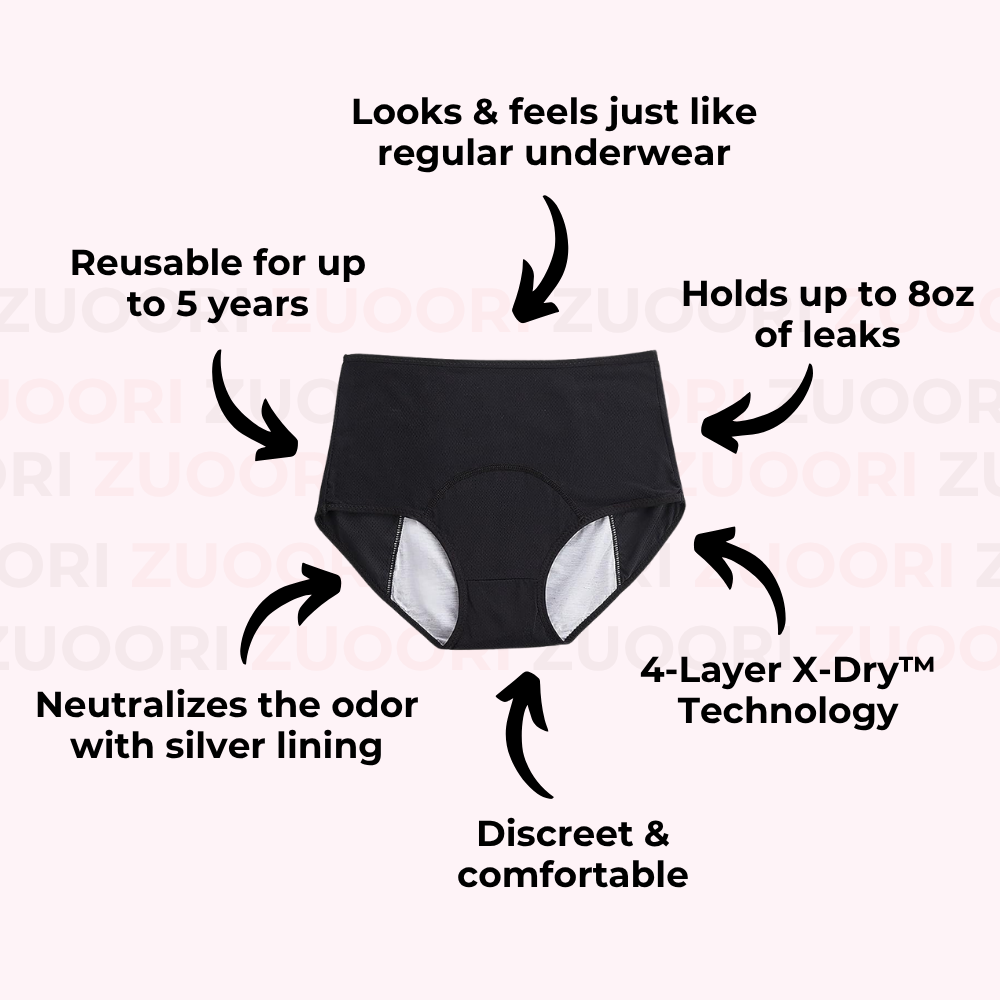 Zuoori 100% Leak-Proof Underwear - 3-Pack